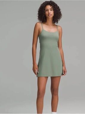 Lululemon Align Cami Strap Dress - Grey Eucalyptus